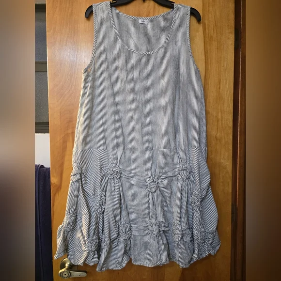 Striped Sleeveless Dress - Picture 1 of 1